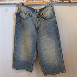 Enyce NWT Blue Denim Baggy Shorts Size 34